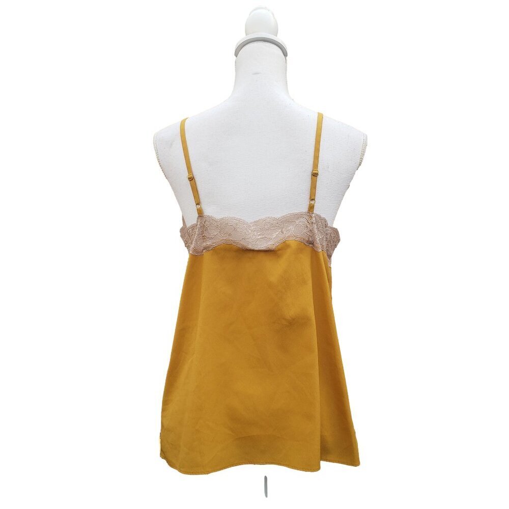 Rodarte for Target Mustard Yellow Lace Trim Camisole Top Size Large - Picture 4 of 8